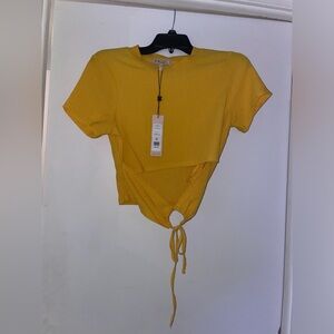 Yellow BCBGeneration crop top